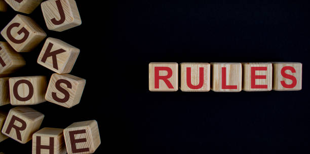 istock RULES word on wooden cubes on a black background 1208198440