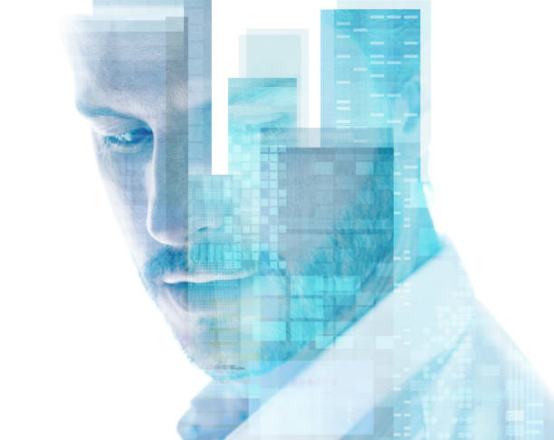 istock A portrait combined with a digital illustration 1208199724