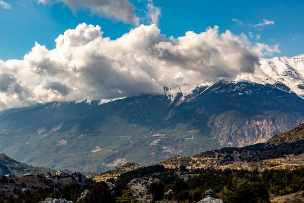 istock Cloudy mountain views in Antalya, Turkey 1208200431