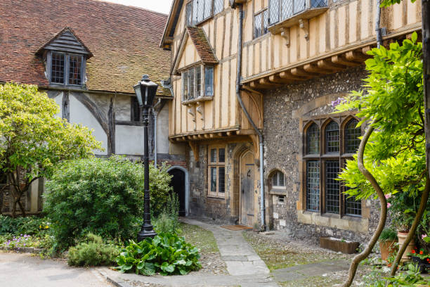 cheyney court winchester, regno unito - house of tudor foto e immagini stock