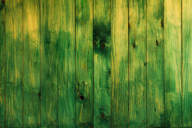 istock Green planks wall, grunge abstract background 1208204486