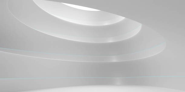 istock modern futuristic abstract white architecture background 3d render illustration with day lighting 1208206125