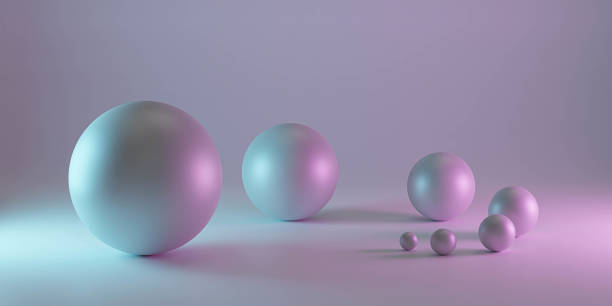 istock futuristic modern abstract ball spheres with neon blue and magenta lighting background texture. bright backdrop 3d render illustration 1208207242