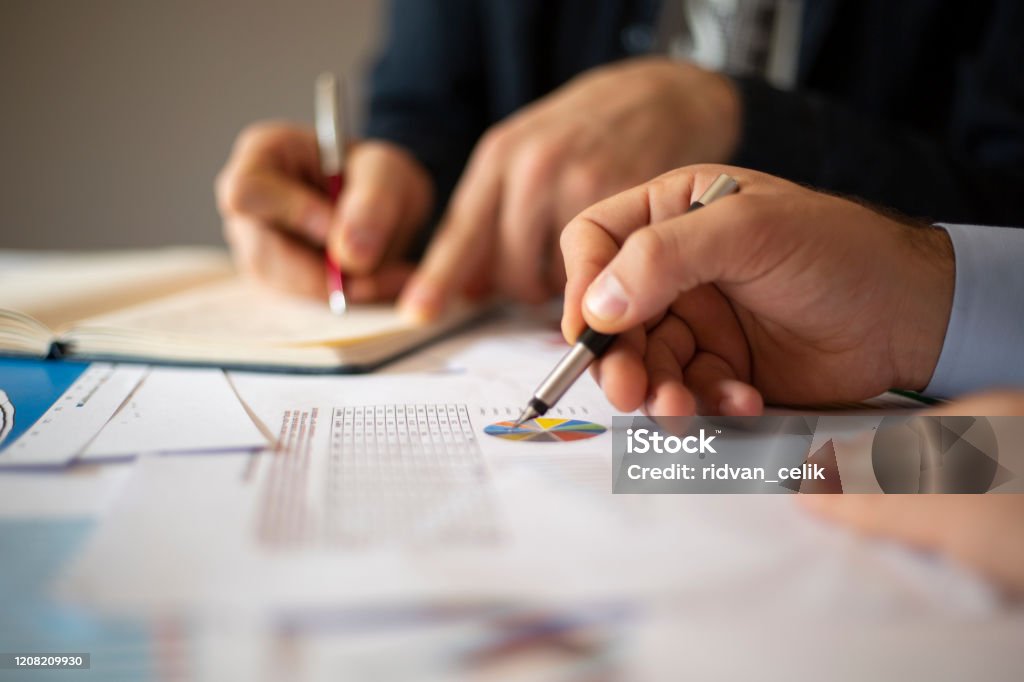 Business People Meeting Growth Success Target Economic Concept Accountancy Stock Photo