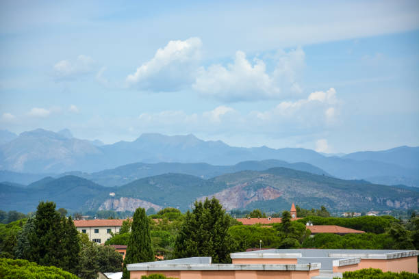 istock Several Mountains seen from Pisa in Tuscany, Italy 1208214577