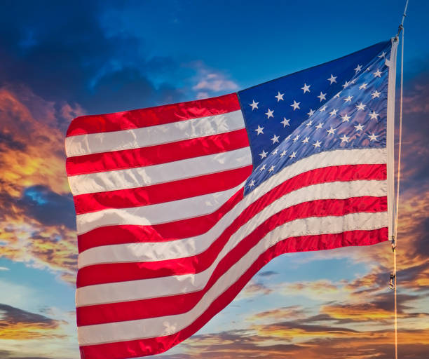 istock American Flag on Flagpole Rope 1208216392