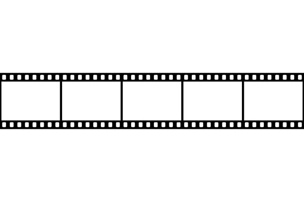Retro picture tape film camera. Cinema filmstrip. Retro picture tape film camera. Cinema filmstrip. vector film negative roll stock illustrations