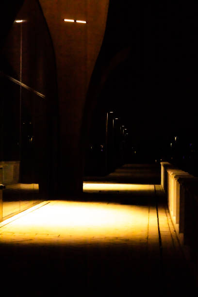 istock Glow of lights in the evening. 1208222739