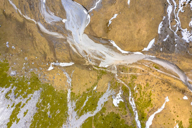 istock Aerial view of river bed 1208222964