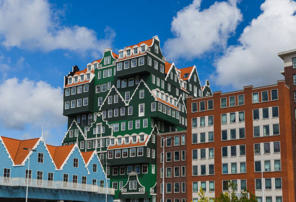 arquitetura moderna em zaandam - países baixos - zaandam - fotografias e filmes do acervo