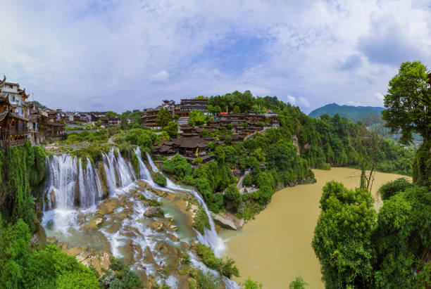 istock Furong ancient village and waterfall - Hunan China 1208230540
