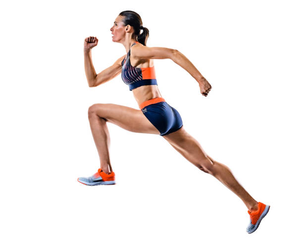 istock young woman runner running jogger jogging athletics isolated white background 1208235346