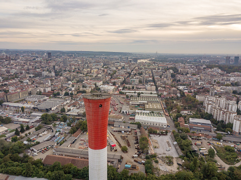 Minaret of the Gök Medrese in the center of Sivas in Central Anatolia