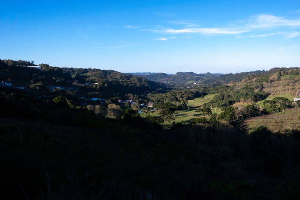 istock Panoramic landscape with beautiful mountains and blue sky 1208236608