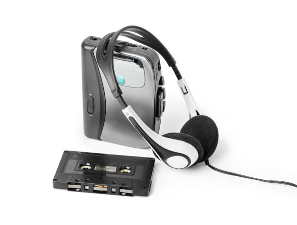 istock Old cassette player and headphones 1208238156
