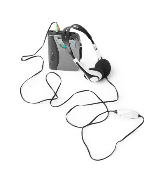 istock Old cassette player and headphones 1208238209