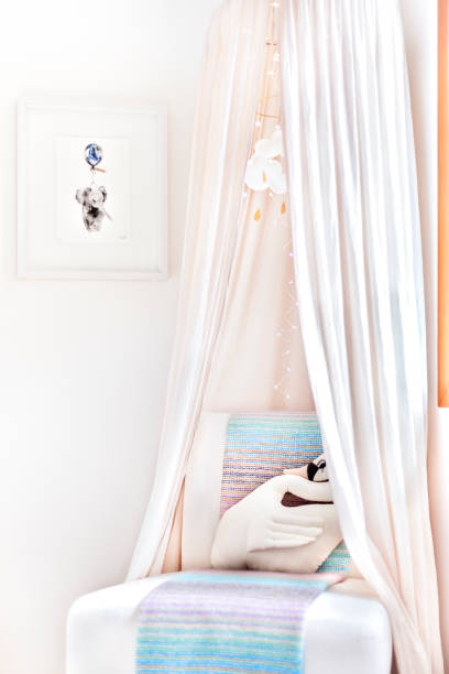 istock Newborn baby room with feeding seat 1208240484