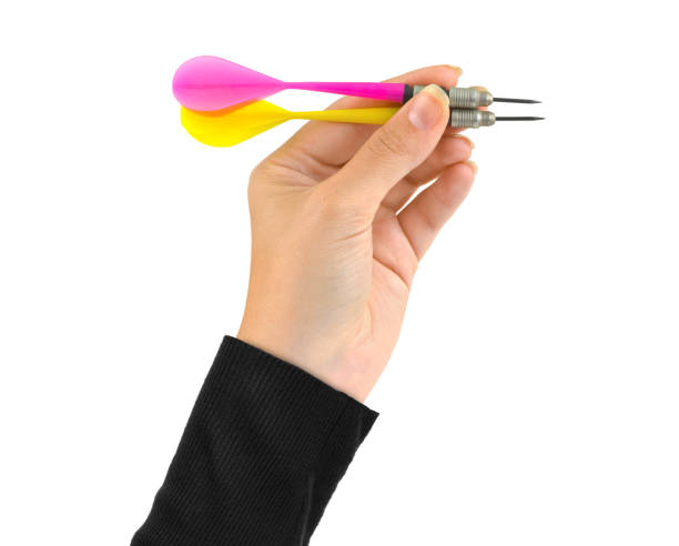 istock Two arrows darts in hand 1208242760
