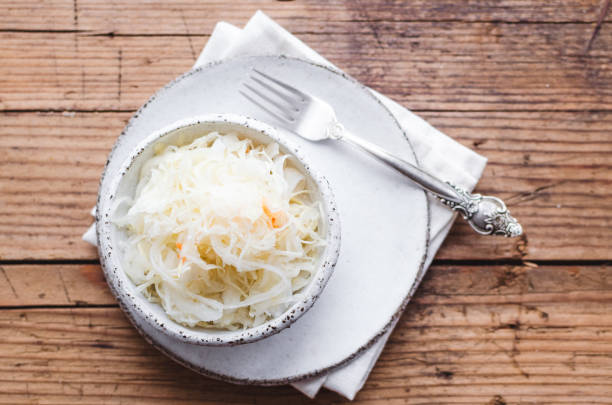 istock Homemade sauerkraut village fermented cabbage 1208245294