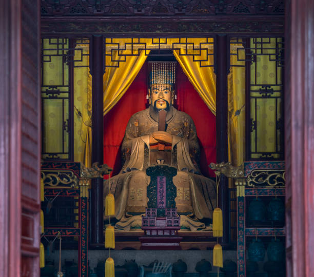 istock Statue of Confucius in Jiading Confucian Temple 1208247499
