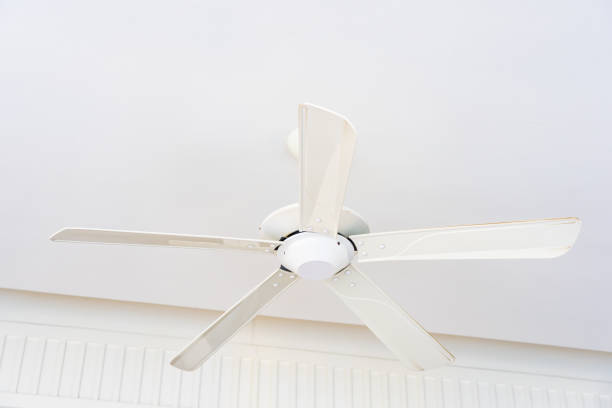istock Electric ceiling fan decoration interior 1208259388