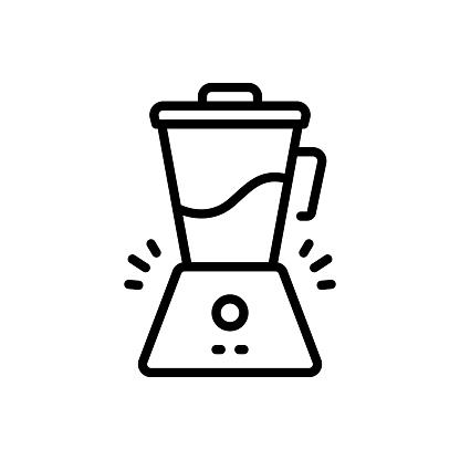 Icon for blender, appliance, electric, household, machine, mixer, beater, churn, shaking, culinary, kitchenware