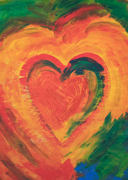 istock Painting of a Heart with acrylic colors 1208270714