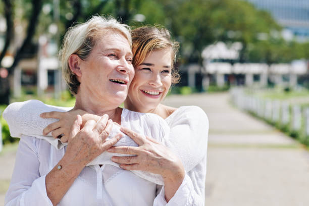 istock Smiling mother and daughter 1208272165