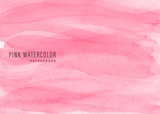 pink watercolor bg painted watercolor brush strokes background pink background illustrations stock illustrations
