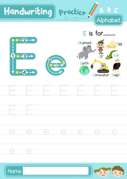 178 Animal Alphabet Letter E For Elephant Illustrations & Clip Art - iStock