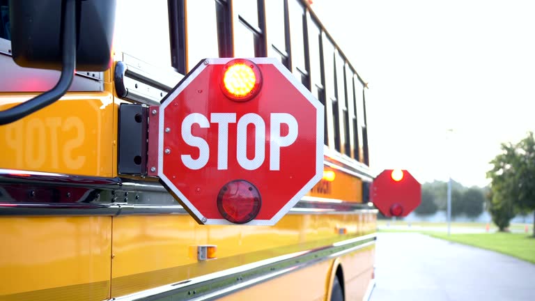 School bus stop sign