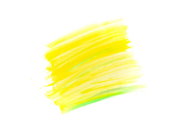 istock Watercolor yellow stain isolated on a white background. 1208292636