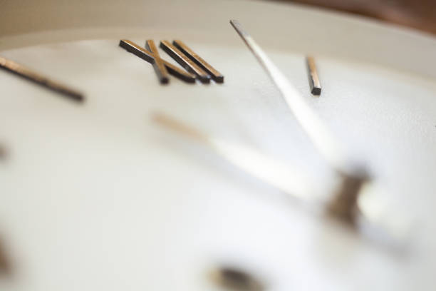 istock Clock face of the old wall clock 1208293970