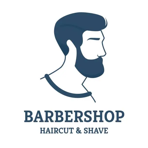 Vector illustration of Flyer Barbershop Haircut & Shave for Gentleman.