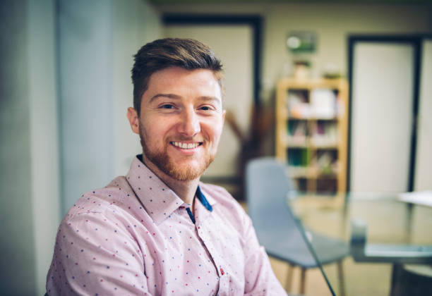 istock Portrait Of Man Work In His Office 1208302344