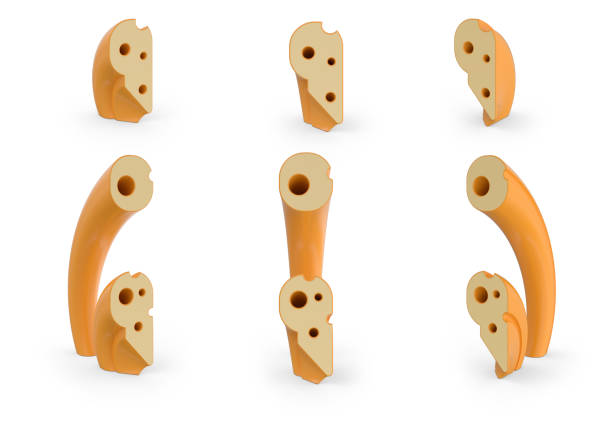 istock Dot and comma symbol. Set of three view points on white. 3D 1208303391
