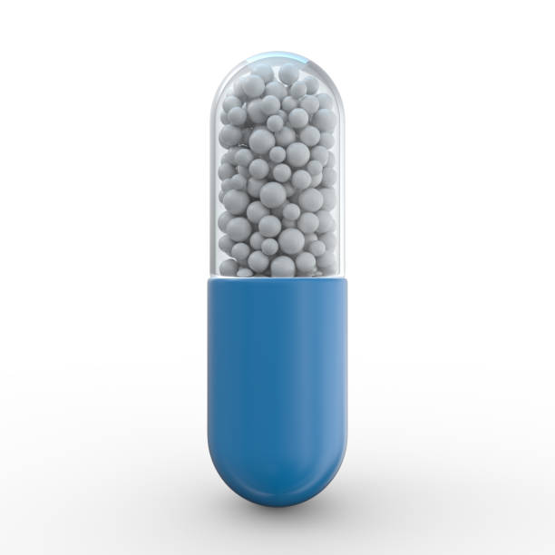istock Many colorful pills isolated on white. 3D 1208303403