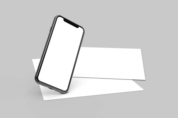 istock 3D Rendering of Blank Full Screen Smart Phone on Paper 1208306986