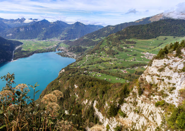 istock Panorama view over the Walensee (Walen) lake 1208309660