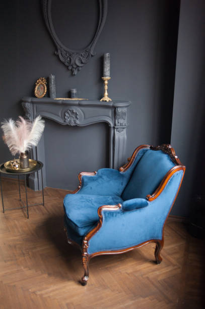 istock Vintage old armchair in interior 1208310488