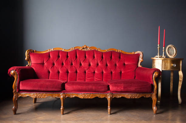 istock Vintage old armchair in interior 1208310492