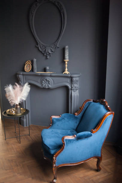 istock Vintage old armchair in interior 1208310592