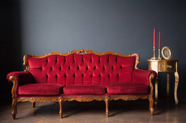 istock Vintage old armchair in interior 1208310604
