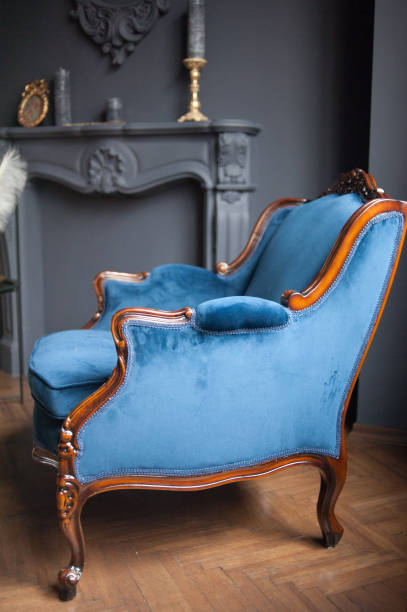 istock Vintage old armchair in interior 1208310615