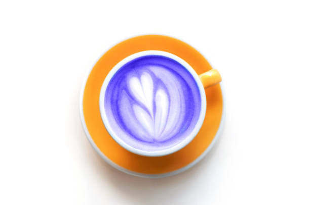 istock Cup of trendy fresh aroma taro latte. 1208310914