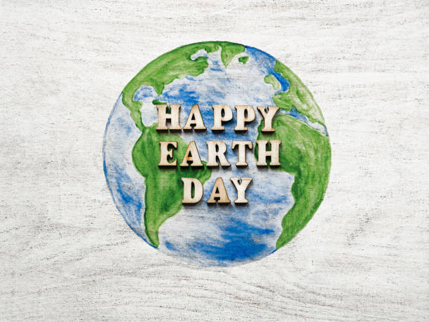 istock Earth Day. Beautiful greeting card. Top view 1208311065
