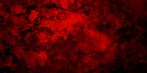 coronavirus 2019-ncov from china. red background and threatening bacteria on dark background. - red blood cell imagens e fotografias de stock
