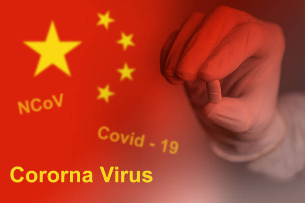 istock Medicine solution for Corona Virus hand doctor hand giving medicine 1208319409