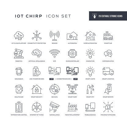 29 Internet of Things Icons - Editable Stroke - Easy to edit and customize - You can easily customize the stroke width