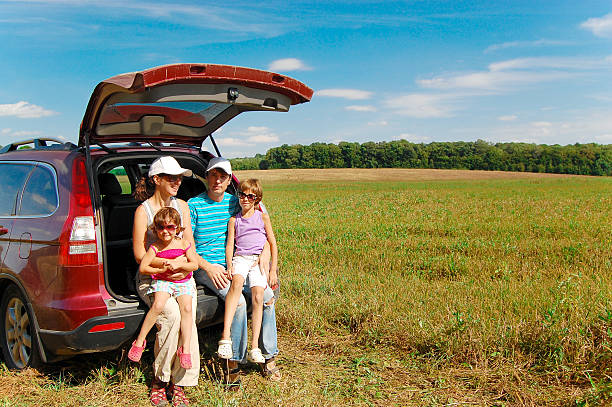 istock Family car trip 120832544